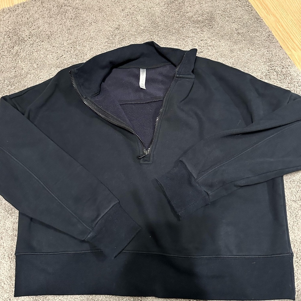 Crop half zip